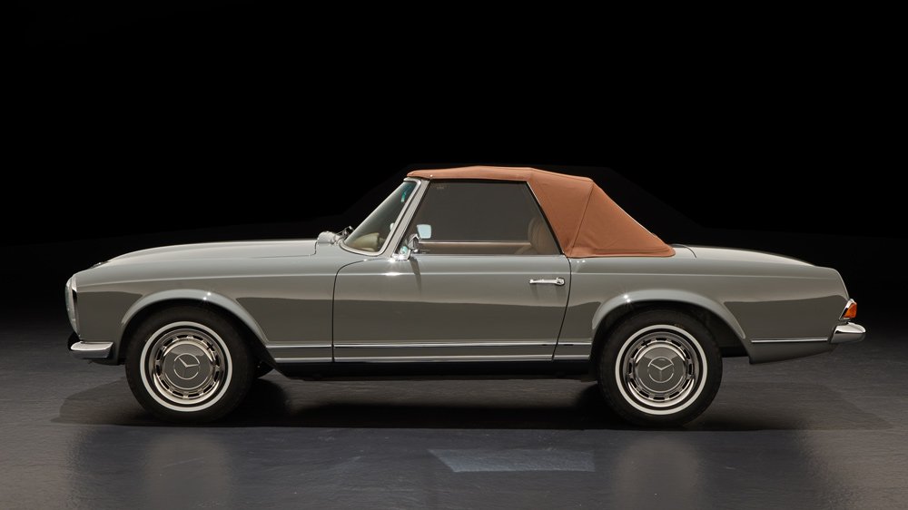 A 1969 Mercedes-Benz 280 SL restored by Arthur Bechtel Classic Motors.