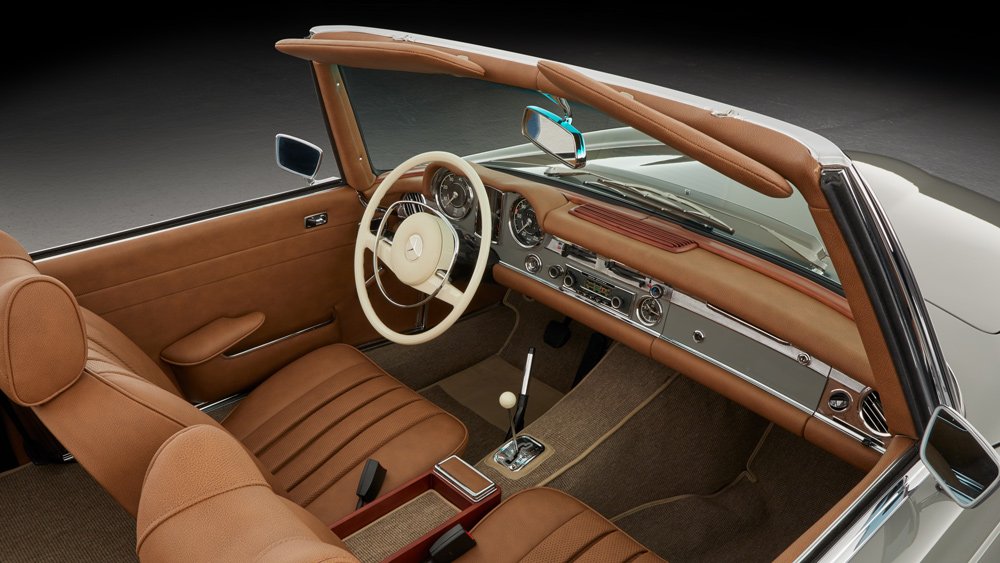 A 1969 Mercedes-Benz 280 SL restored by Arthur Bechtel Classic Motors.