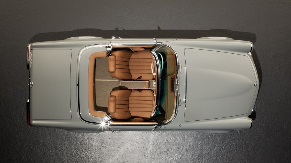 A 1969 Mercedes-Benz 280 SL restored by Arthur Bechtel Classic Motors.