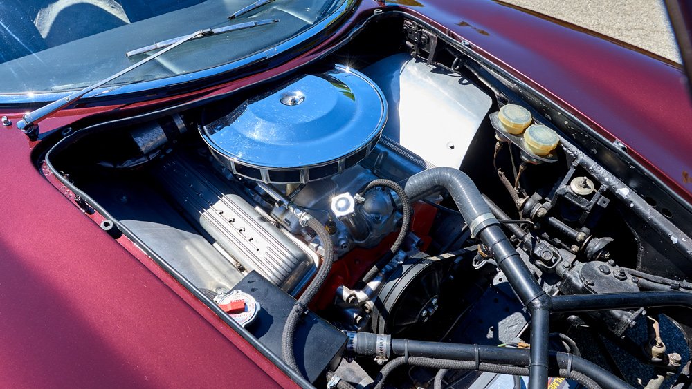 The engine inside a 1965 Iso Grifo A3/C.