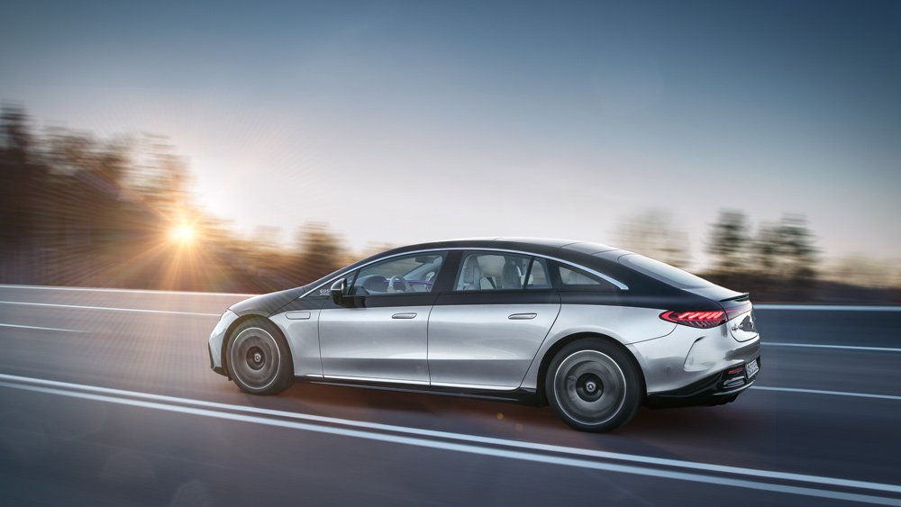The all-electric Mercedes-Benz EQS.