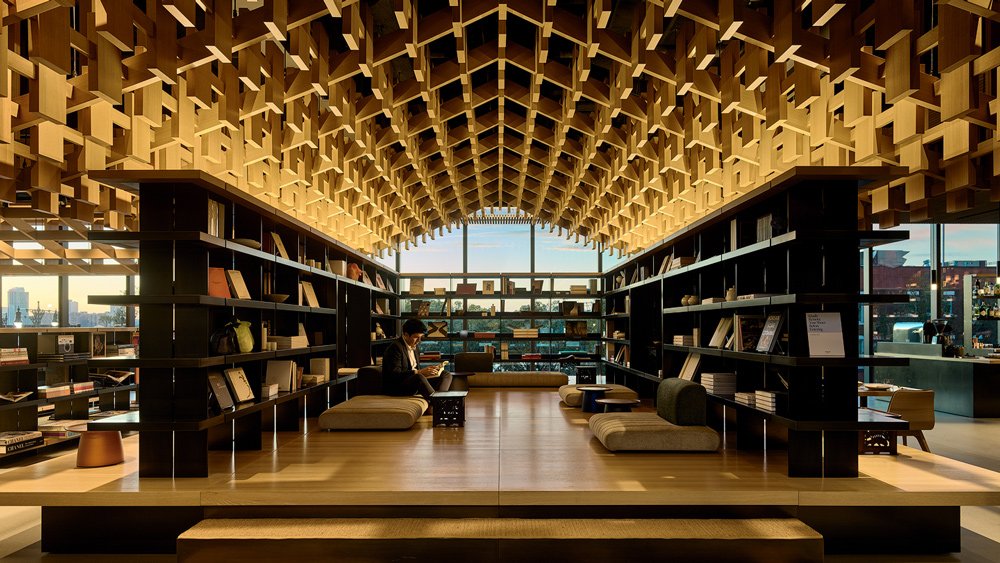 The tea pavilion inside Genesis House in New York City.