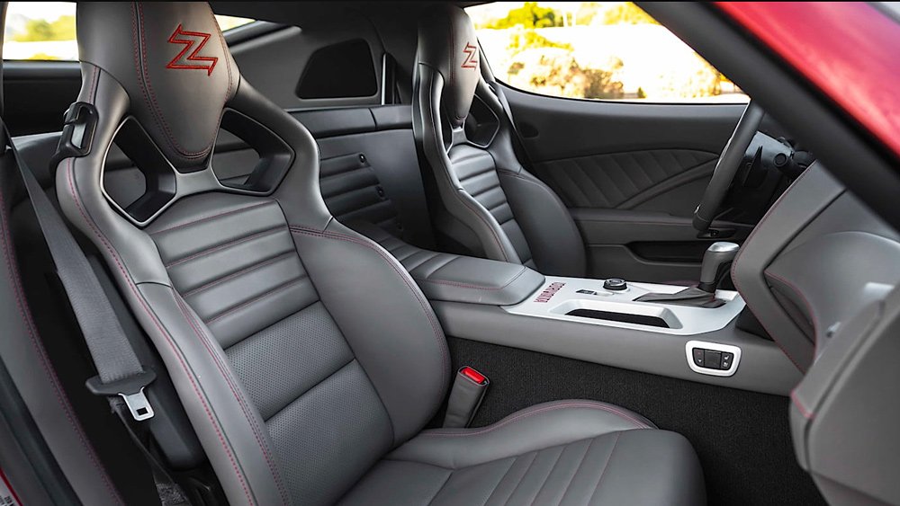 The interior of a 2021 Iso Rivolta GT Zagato.