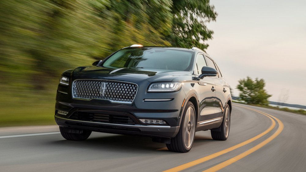 The 2021 Lincoln Nautilus Black Label midsize SUV.
