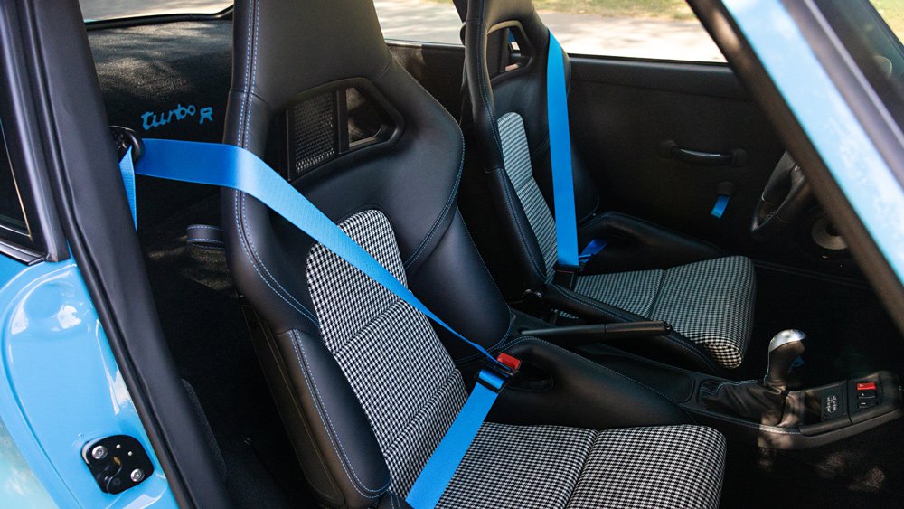 The interior of a 1998 Ruf Turbo R Limited.