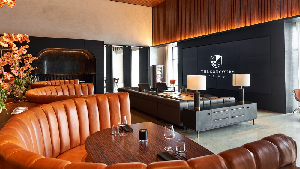 The verge lounge at the Concours Club in Opa Locka, Fla.