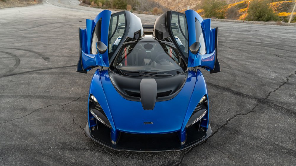 A 2019 McLaren Senna supercar.