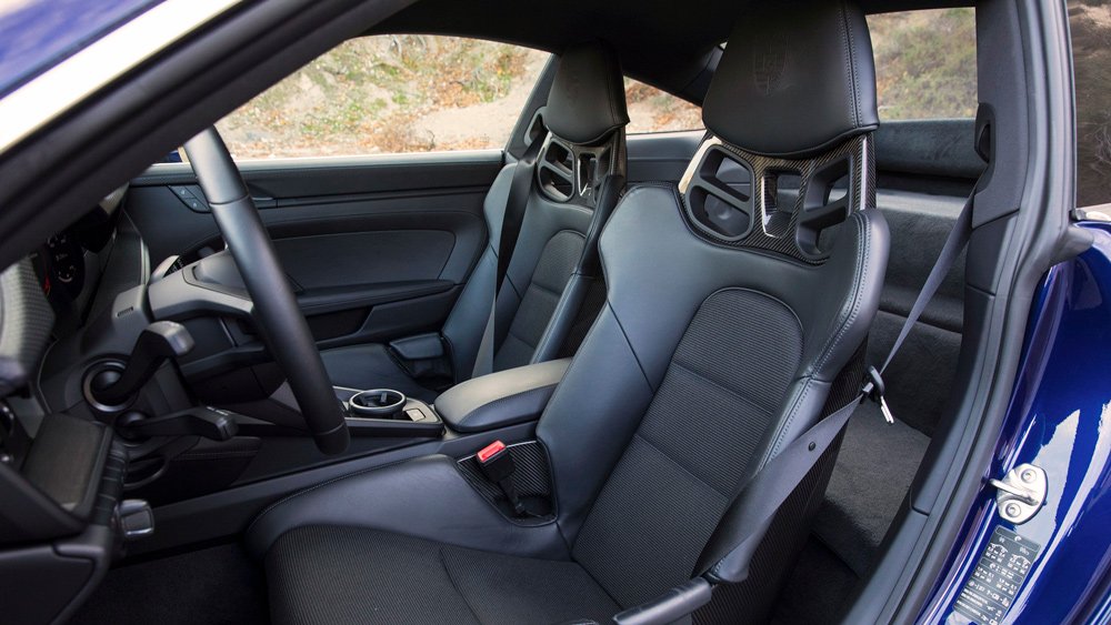 The interior of a 2022 Porsche 911 GT3 with Touring Package.