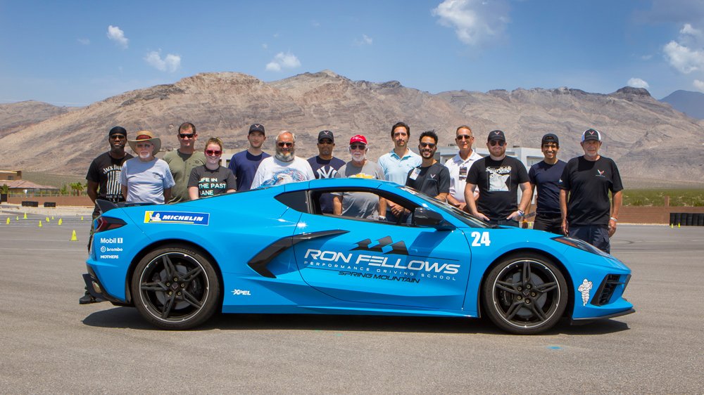 A class at the Ron Fellows Performance Driving School.