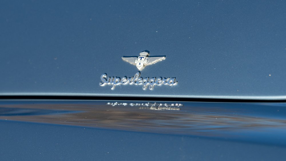 A detail of a 1959 Maserati 5000 GT, one of only three of its kind ever built.
