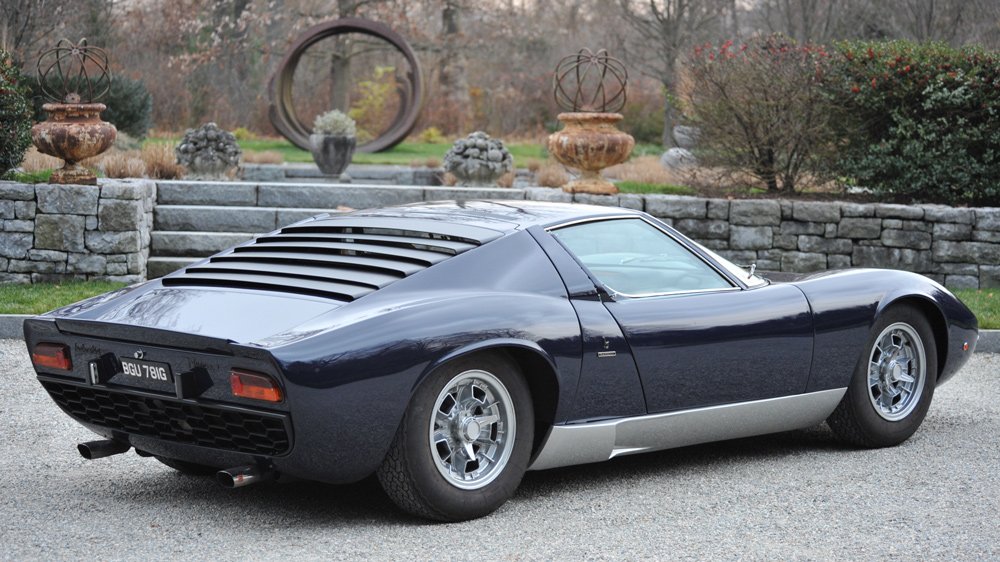A 1968 Lamborghini P400 Miura.
