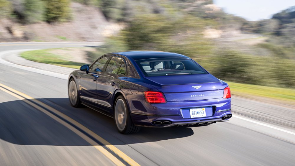 Driving the Bentley Flying Spur Hybrid in Southern California.