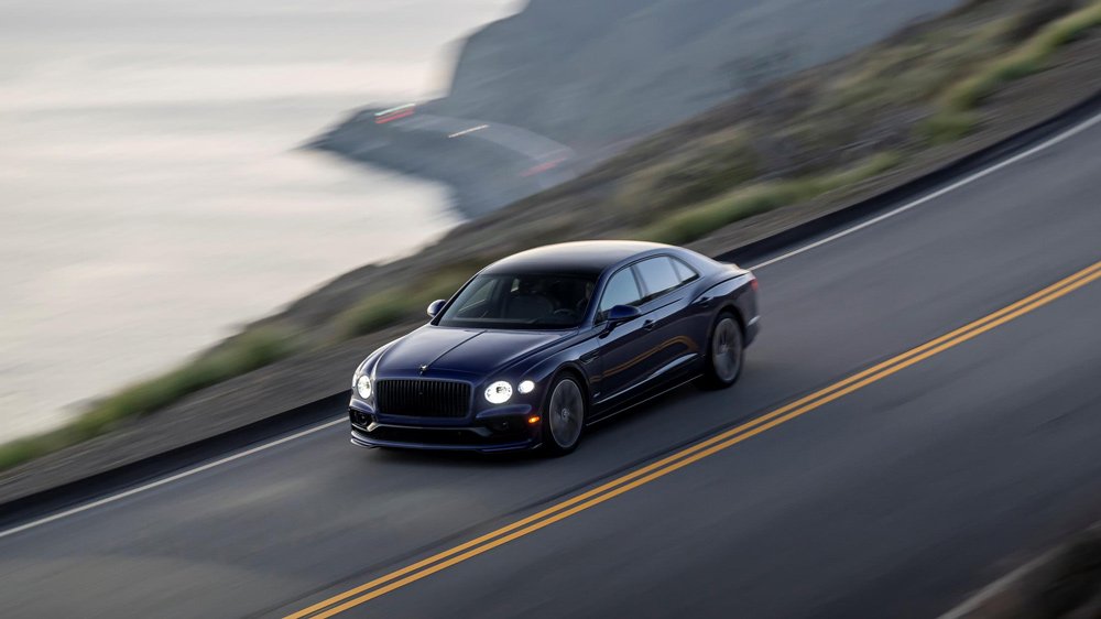 Driving the Bentley Flying Spur Hybrid in Southern California.