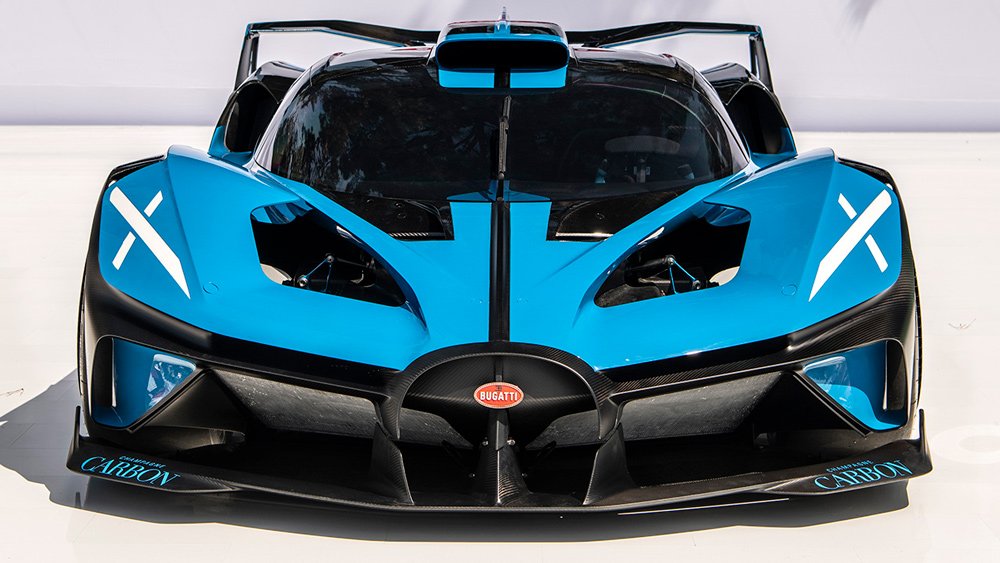 A production prototype of the Bugatti Bolide.