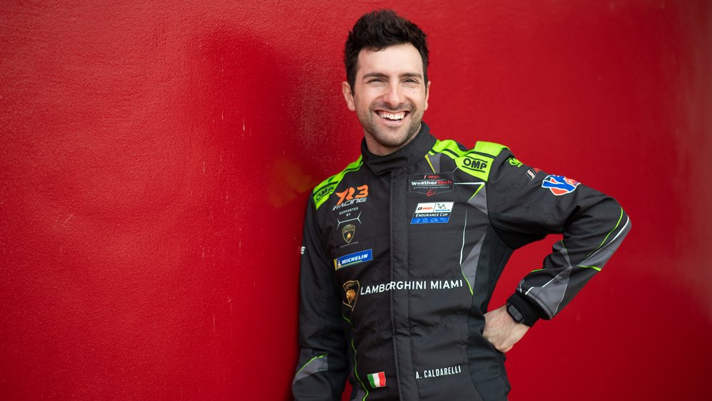 Andrea Caldarelli, a driver for TR3 Racing during the 2022 Rolex 24 at Daytona.