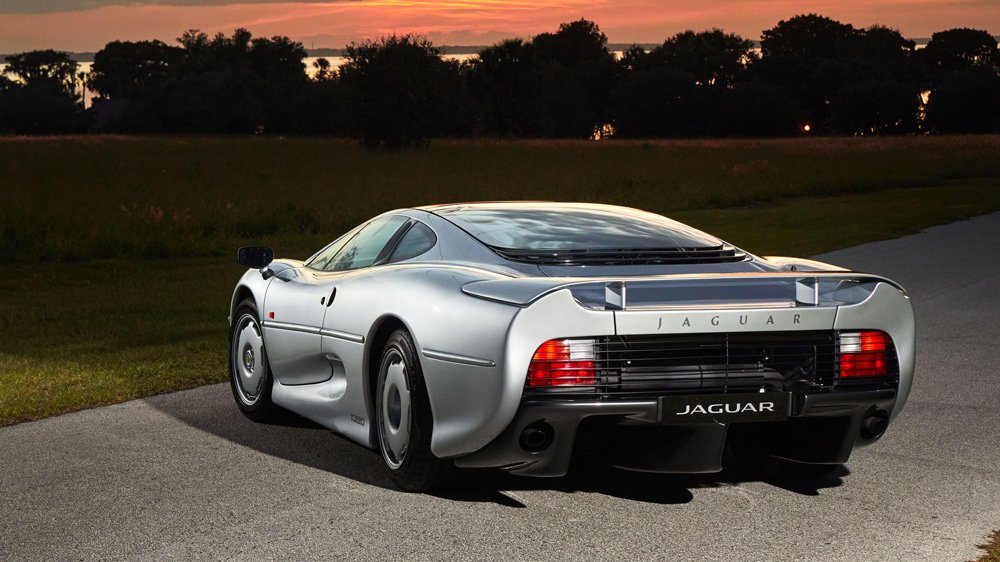 A 1993 Jaguar XJ220 supercar.
