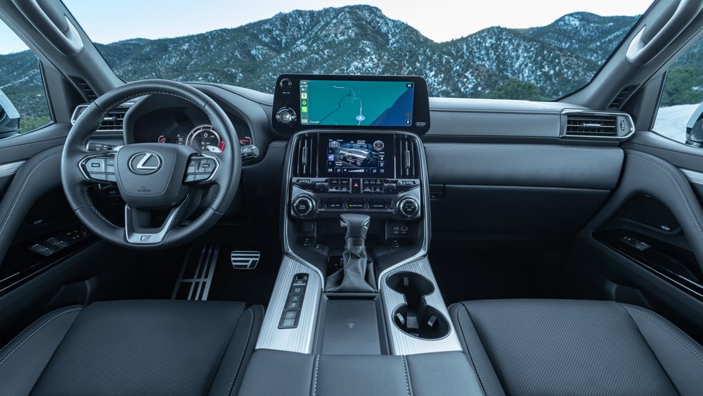 Inside the 2022 Lexus LX 600 SUV.