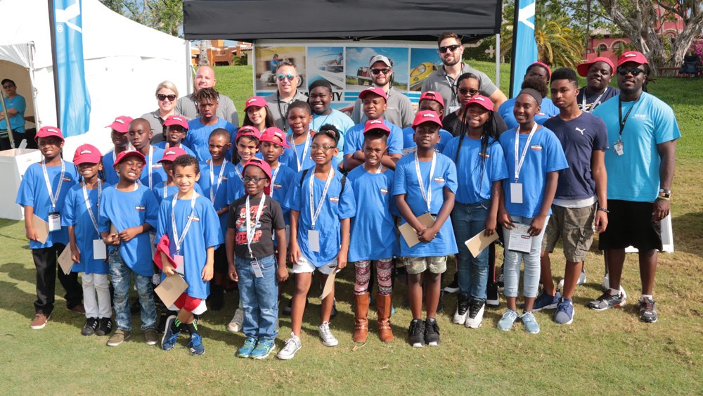 Youth from the Boys & Girls Clubs of Broward County attending the Boca Raton Concours d'Elegance.