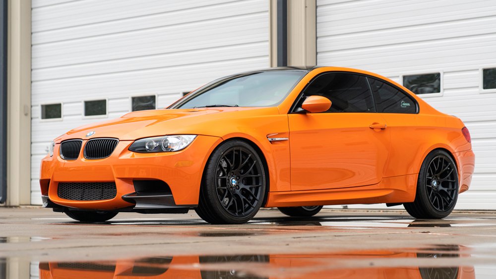 A V-8-powered 2013 BMW M3 Lime Rock Park Edition in Fire Orange.