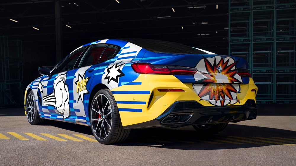 The BMW 8 X Jeff Koons art car.