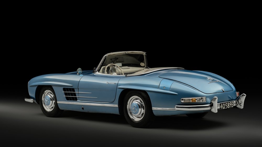 This Mercedes-Benz 300 SL Roadster was owned by racing great Juan Manuel Fangio.