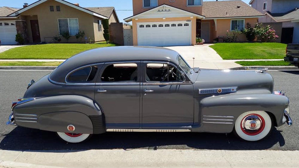 A 1941 Cadillac belonging to Larry Green, a member of the Black Classics Car Club.