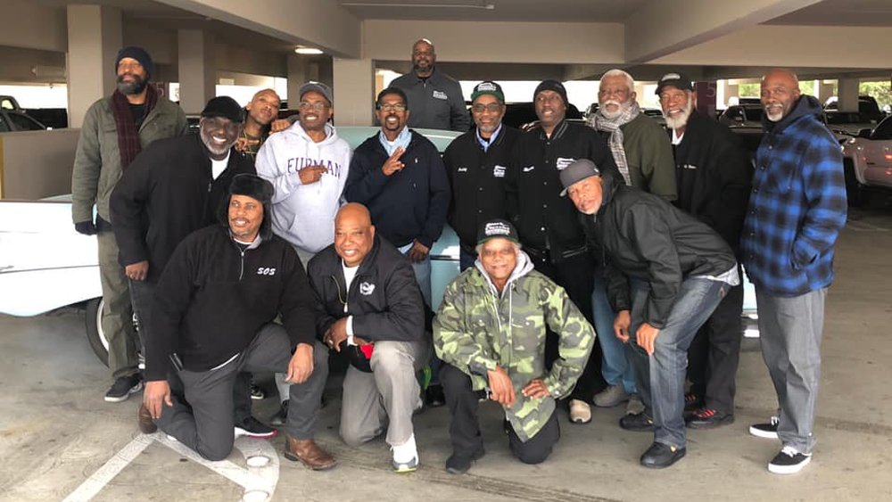 Members of the Black Classics Car Club.