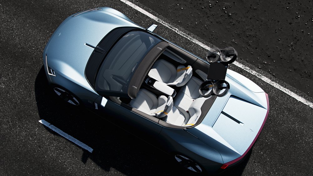 The Polestar O2 concept car.