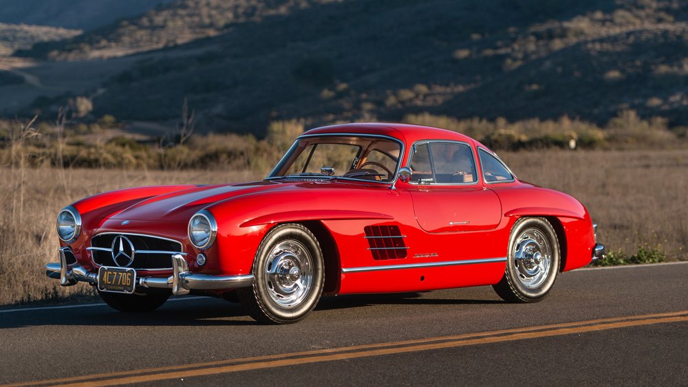 A 1955 Mercedes-Benz 300 SL Gullwing.