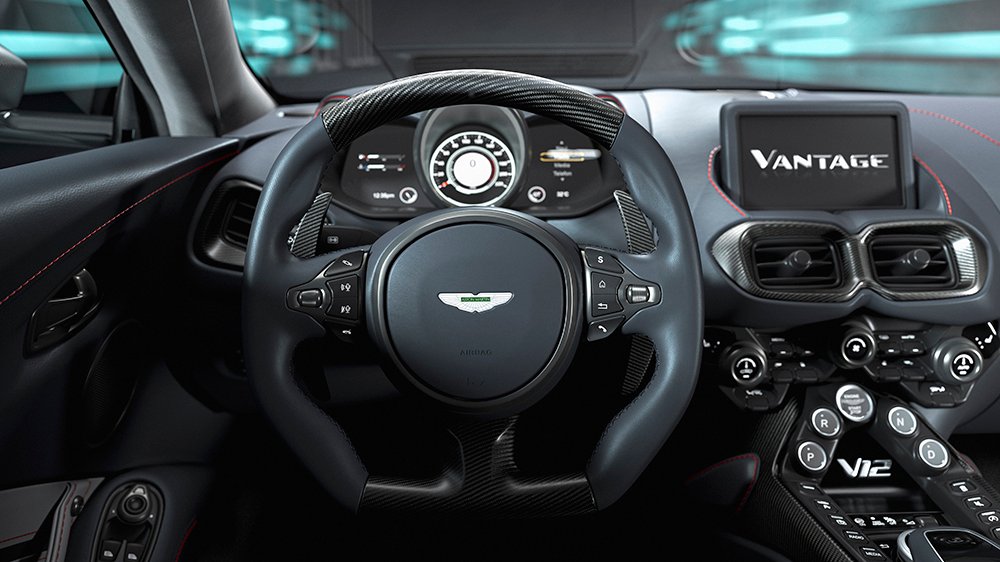 Inside the 2022 Aston Martin V12 Vantage