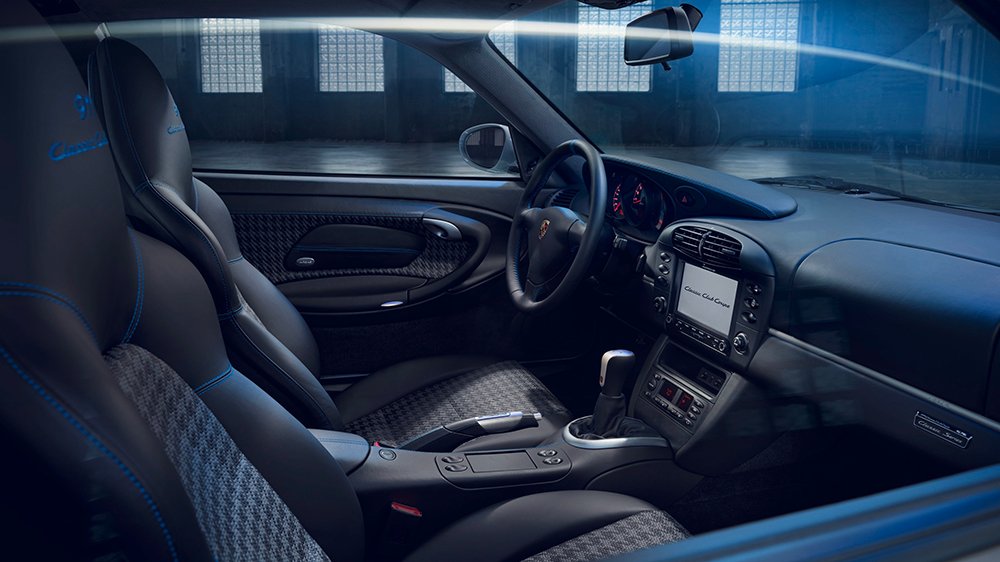 The interior of the Porsche Sonderwunsch 911 Classic Club Coupe