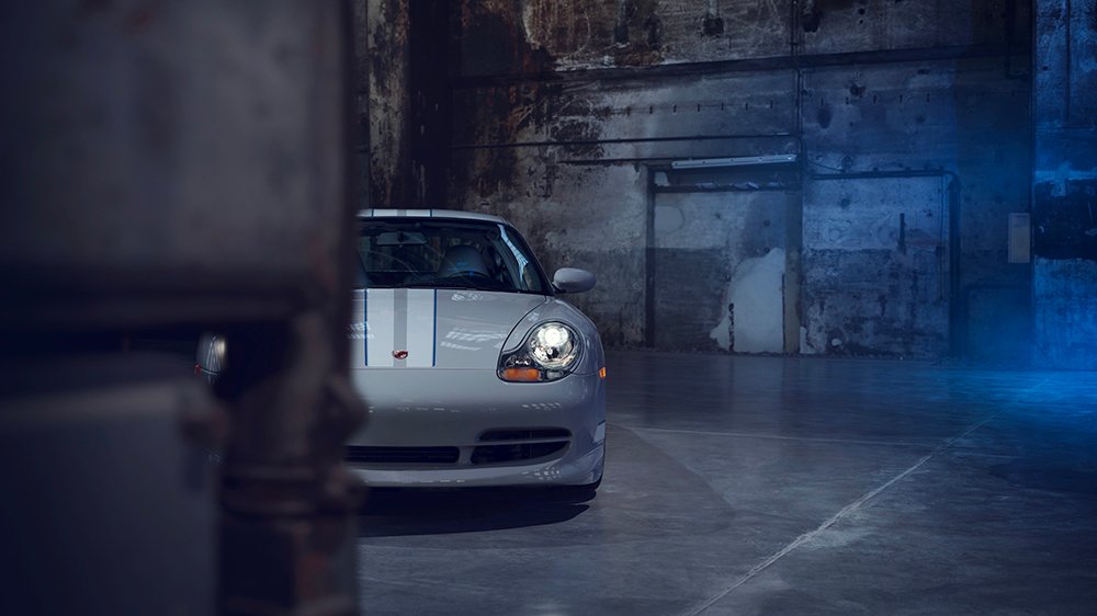 The Porsche Sonderwunsch 911 Classic Club Coupe from the front