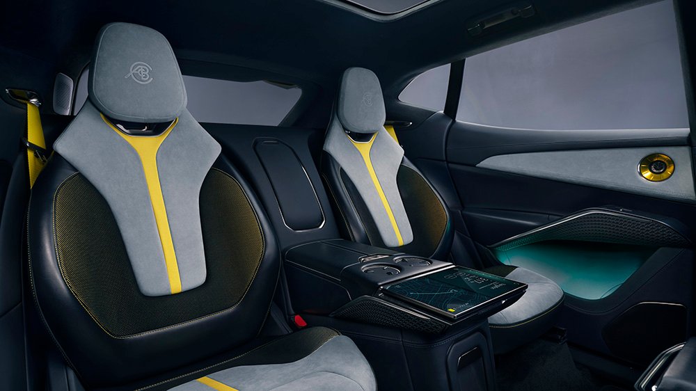 The back row of the Lotus Eletre