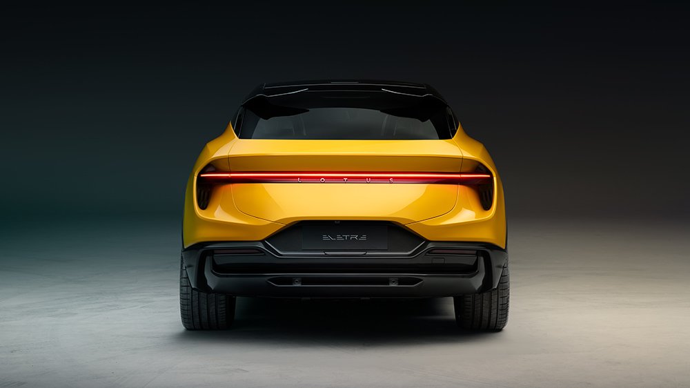 The Lotus Eletre from the back