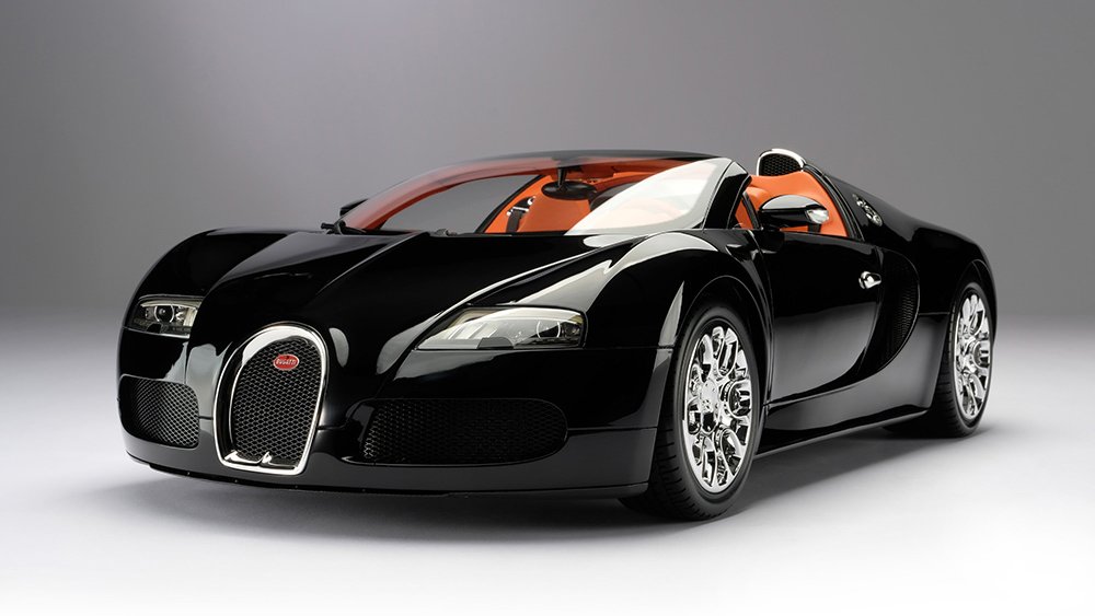 Amalgam Bugatti Veyron Grand Sport Scale Model Front Profile