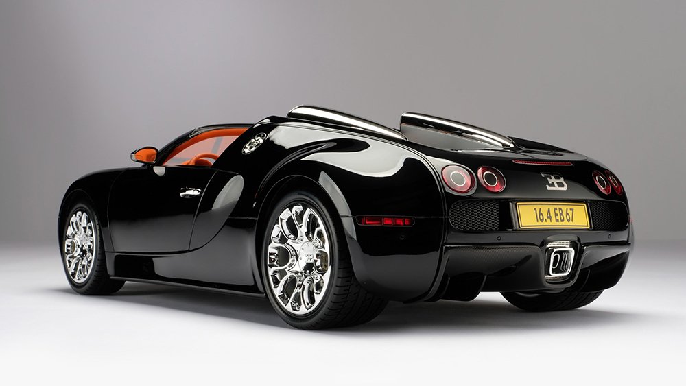 Amalgam Bugatti Veyron Grand Sport Scale Model Rear