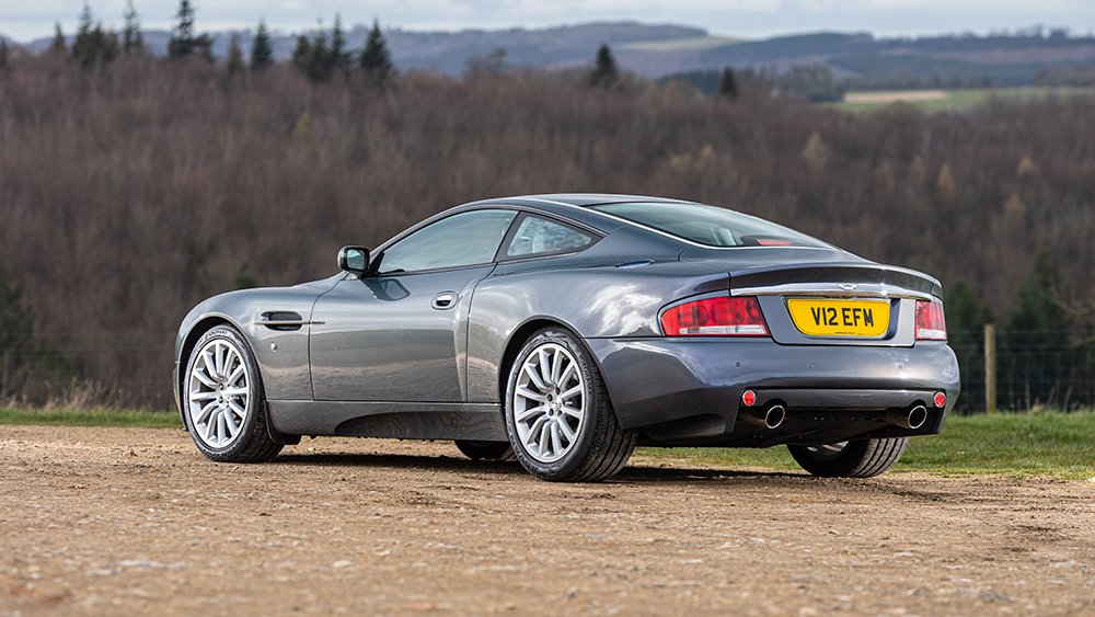 Hugh Grant's 2002 Aston Martin Vanquish coupe is up for auction