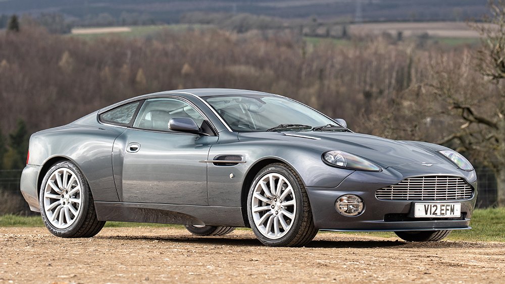 Hugh Grant's 2002 Aston Martin Vanquish coupe is up for auction