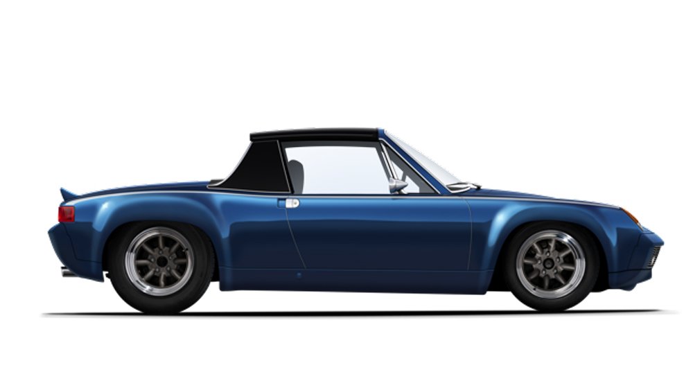 A rendering of Classic 9 Motorwerks' planned C9 GT6, a heritage-inspired restomod of the 914/6 GT from 1970.