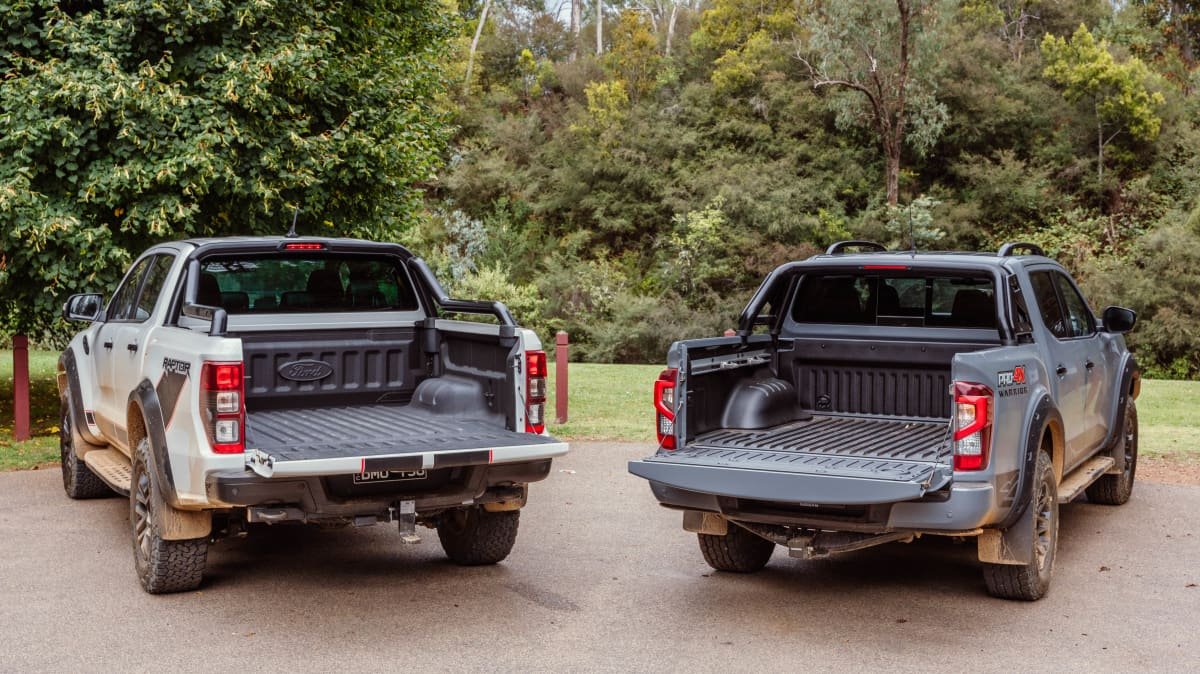 2022 Ford Ranger Raptor X v Nissan Navara Pro-4X Warrior comparison-1