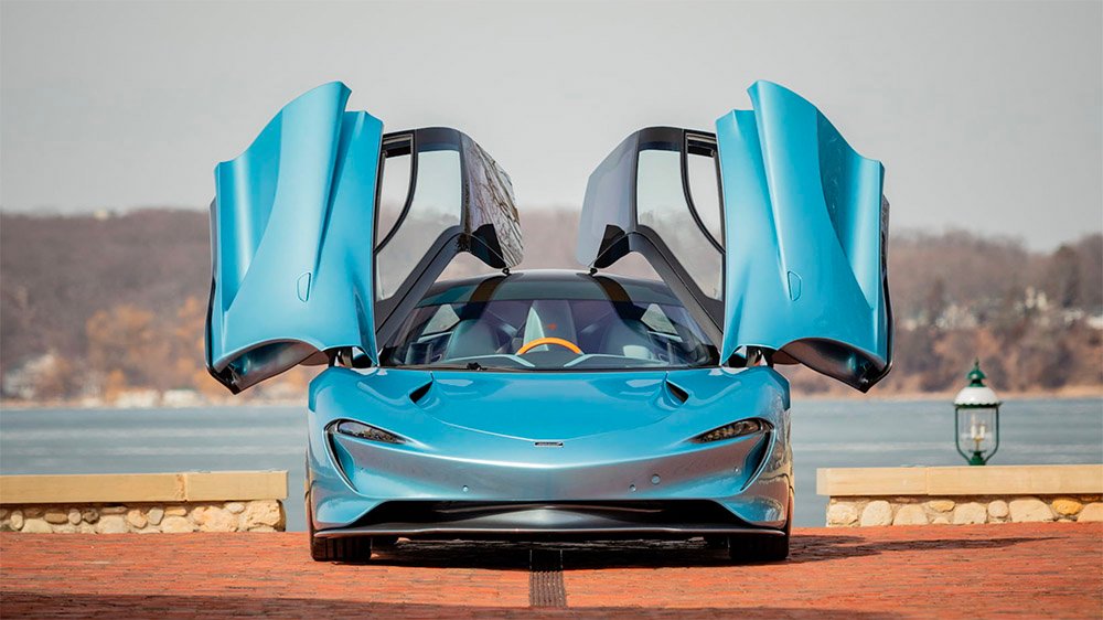 The Inside the 2020 McLaren Speedtail from the front