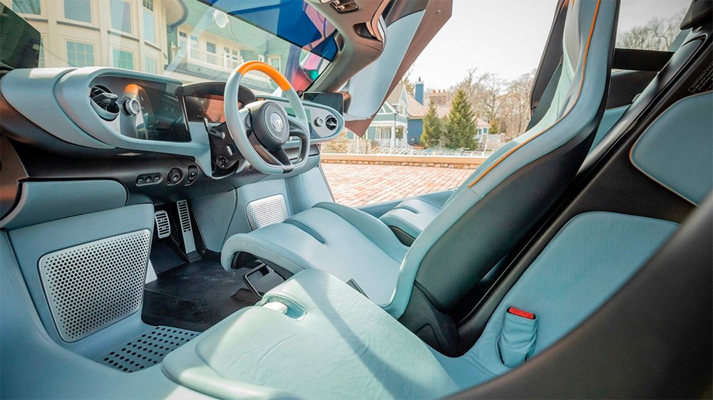 The 2020 McLaren Speedtail's driver cockpit