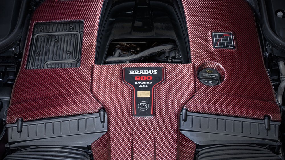 The Brabus 900 Mercedes-Maybach GLS 600 4Matic's engine
