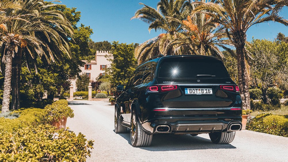 The Brabus 900 Mercedes-Maybach GLS 600 4Matic from the back