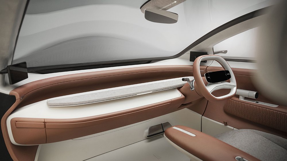 The Tata Motors Avinya's dashboard