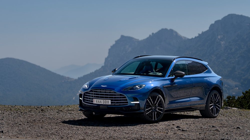The 2023 Aston Martin DBX707 in Sardinia.
