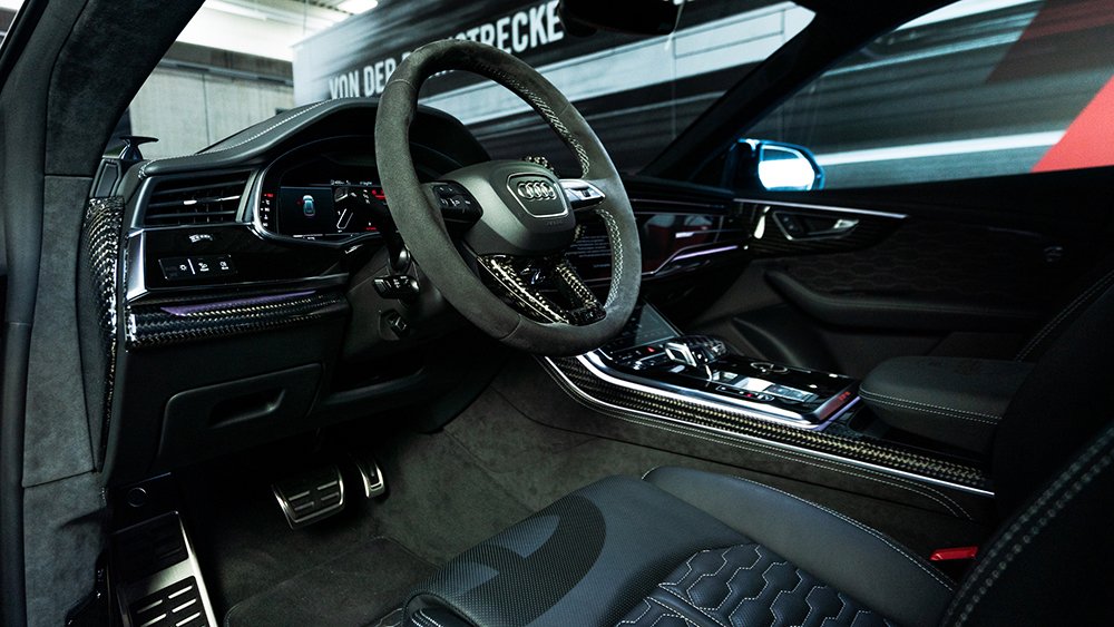 The interior of ABT's Audi RSQ8 Signature Edition