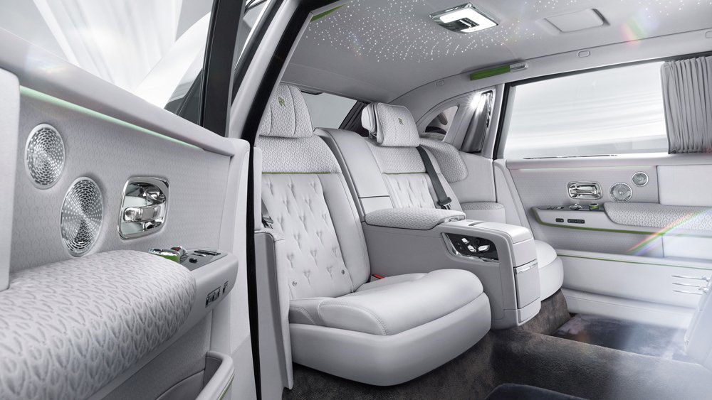 A peek inside the one-off Rolls-Royce Phantom Platino.