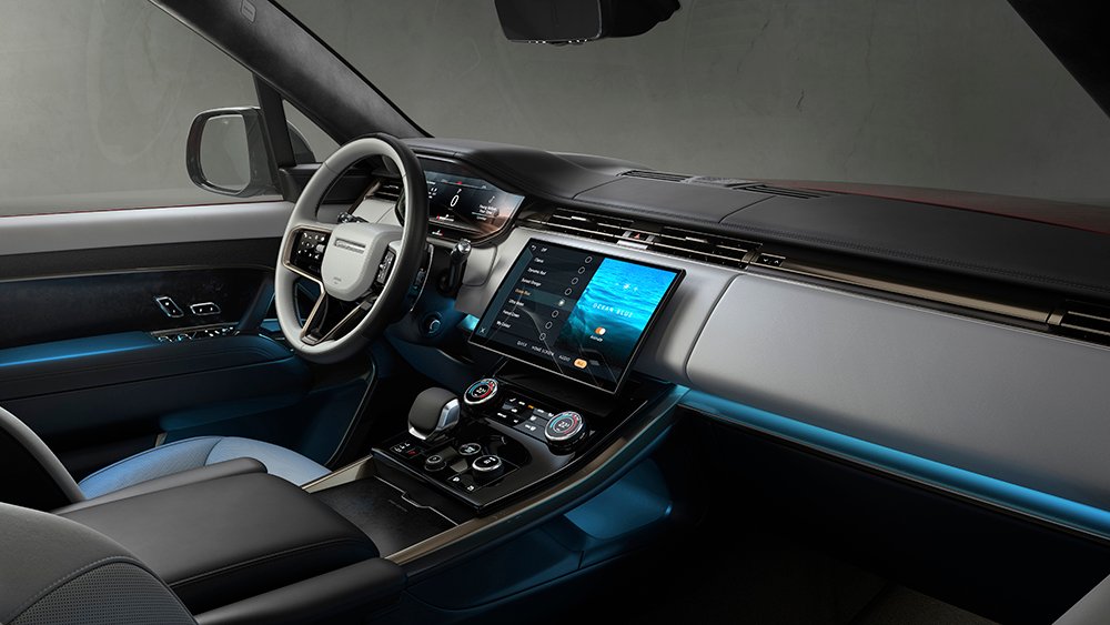 The inside of the 2023 Range Rover Sport