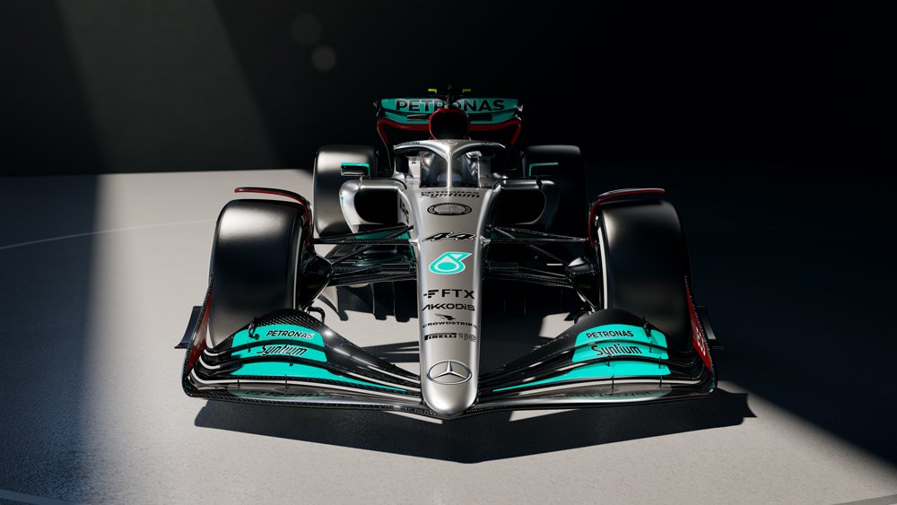 Lewis Hamilton's race car for the 2022 Formula 1 season.